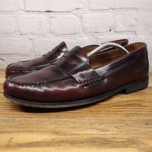 Johnston & Murphy Men's Size 12W Pannell Penny Loafer Leather Shoe #501